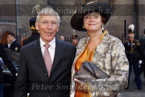 Den Haag 19 september 2007
Prinsjesdag op het binnenhof . Ella Vogelaar met man
