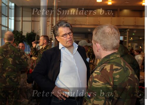 Eindhoven, 25 Maart 2008
Emile Ratelband op weg naar Afghanistan
Foto Peter Smulders BV