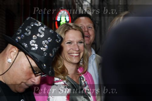 Amsterdam 31 mei 2008
Prins Maurits en Prinses Marilene vrieren hun 10 jarig huwelijksfeest in de supper Club. 
Emily Bremers met man en Vanessa Loudon
