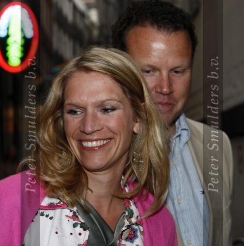 Amsterdam 31 mei 2008
Prins Maurits en Prinses Marilene vrieren hun 10 jarig huwelijksfeest in de supper Club. 
Emily Bremers met man en Vanessa Loudon