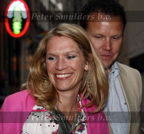 Amsterdam 31 mei 2008
Prins Maurits en Prinses Marilene vrieren hun 10 jarig huwelijksfeest in de supper Club. 
Emily Bremers met man en Vanessa Loudon