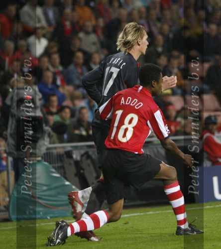Eindhoven, 19 September 2007 Seizoen 2007/2008 
Eerste wedstrijd Champions League PSV-CSKA Moskou, eindstand 2-1
Eric Addo