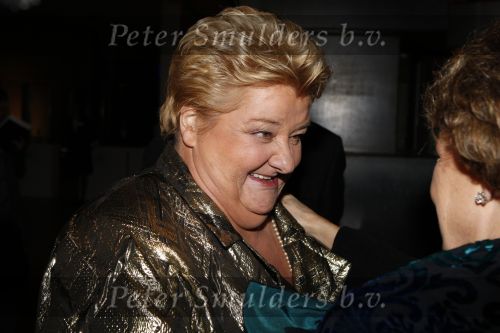 Amsterdam 19 december 2007
Prinses Margriet en Pieter v Volenhoven arriveren bij de RAI bij de sportman van het jaar. Erica Terpstra ontvangt ze.