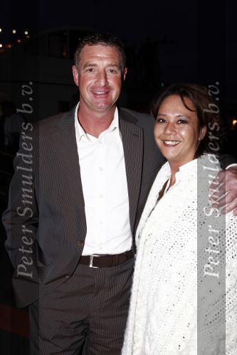Amsterdam 3 april 2008
Openingsfeest van de politieke partij trots op NL van Rita Verdonk in de passengers terminal. Ernie Brandts met zijn vrouw Amy Brandts