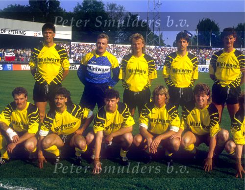 Tilburg, 12 Mei 1988
Finale KNVB-beker Seizoen 1987/1988
PSV-Roda JC, eindstand 2-2 
( PSV wint in de verlenging met 3-2 )
Jan Nederburgh, Edwin v d Berge Henegouwe, Ernie Brandts,