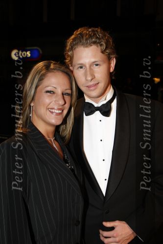 Amsterdam 19 november 2007
Premiere van de scheepsjongens van de bontekoe in tuschinski.  Ewout Genemans met vriendin