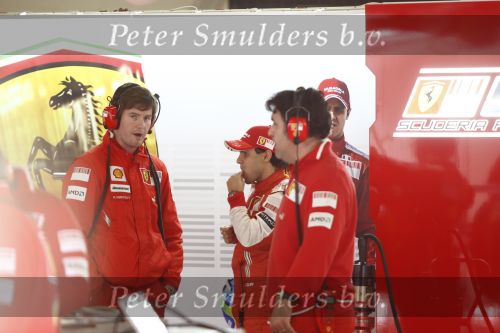 Barcelona 11 maart 2009
Test dag voor de formule 1 teams op het circuit van Barcelona. Felipe Massa voor Ferrari
Peter Smulders bv