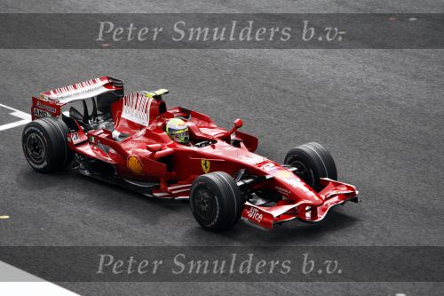 Spa 7 september 2008
Formule 1 Grand Prix van Spa Francochamps. Filippe Massa Kimi Raikkonen Lewis Hamilton  Heiki Kovalinen Fernando Alonso
Peter Smulders bv