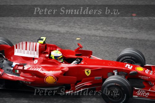 Spa 7 september 2008
Formule 1 Grand Prix van Spa Francochamps. Filippe Massa Kimi Raikkonen Lewis Hamilton  Heiki Kovalinen Fernando Alonso
Peter Smulders bv