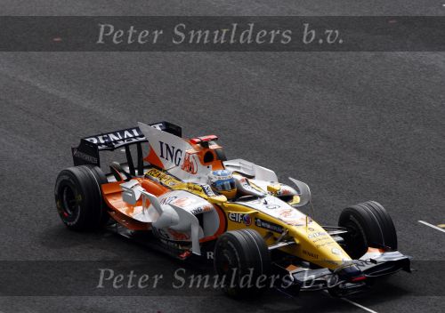 Spa 7 september 2008
Formule 1 Grand Prix van Spa Francochamps. Filippe Massa Kimi Raikkonen Lewis Hamilton  Heiki Kovalinen Fernando Alonso
Peter Smulders bv