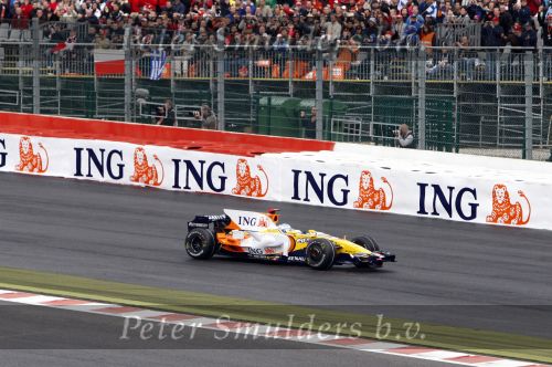 Spa 7 september 2008
Formule 1 Grand Prix van Spa Francochamps. Filippe Massa Kimi Raikkonen Lewis Hamilton  Heiki Kovalinen Fernando Alonso
Peter Smulders bv