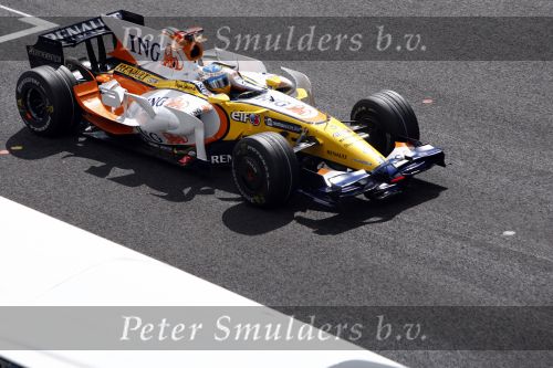 Spa 7 september 2008
Formule 1 Grand Prix van Spa Francochamps. Filippe Massa Kimi Raikkonen Lewis Hamilton  Heiki Kovalinen Fernando Alonso
Peter Smulders bv