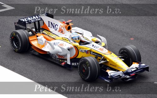 Spa 7 september 2008
Formule 1 Grand Prix van Spa Francochamps. Filippe Massa Kimi Raikkonen Lewis Hamilton  Heiki Kovalinen Fernando Alonso
Peter Smulders bv