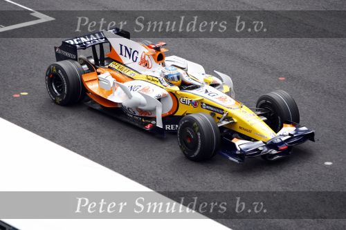 Spa 7 september 2008
Formule 1 Grand Prix van Spa Francochamps. Filippe Massa Kimi Raikkonen Lewis Hamilton  Heiki Kovalinen Fernando Alonso
Peter Smulders bv