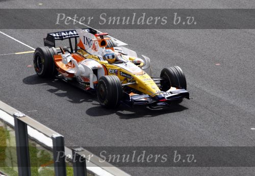 Spa 7 september 2008
Formule 1 Grand Prix van Spa Francochamps. Filippe Massa Kimi Raikkonen Lewis Hamilton  Heiki Kovalinen Fernando Alonso
Peter Smulders bv