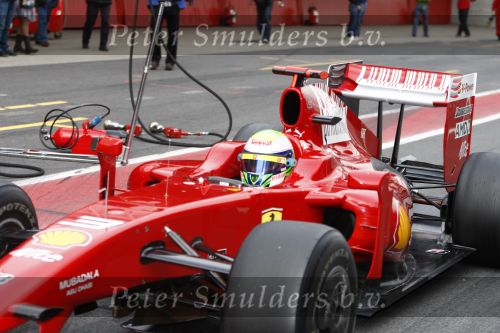 Barcelona 11 maart 2009
Test dag voor de formule 1 teams op het circuit van Barcelona. Ferrari
Peter Smulders bv