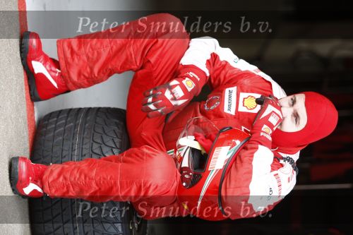 Barcelona 11 maart 2009
Test dag voor de formule 1 teams op het circuit van Barcelona. Ferrari monteurs
Peter Smulders bv