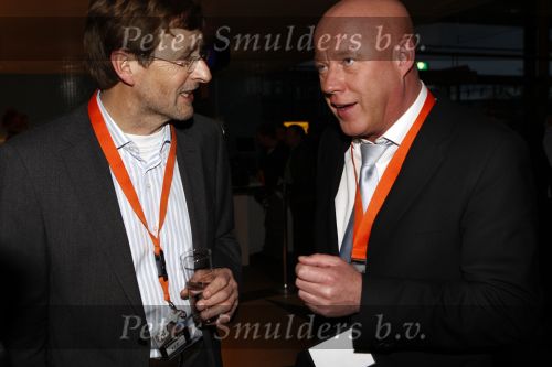 Amsterdam 3 april 2008
Openingsfeest van de politieke partij trots op NL van Rita Verdonk in de passengers terminal. Frits Wester en Ferry Mingele
Peter Smulders bv