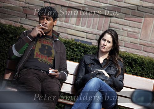 Amsterdam 13 april 2009
Frank Rijkaard met zijn nieuwe vriendin Stephanie Fransen. Ze vertrekken bij zijn nieuwe huis en gaan lunchen bij het Hilton hotel.
Peter Smulders bv