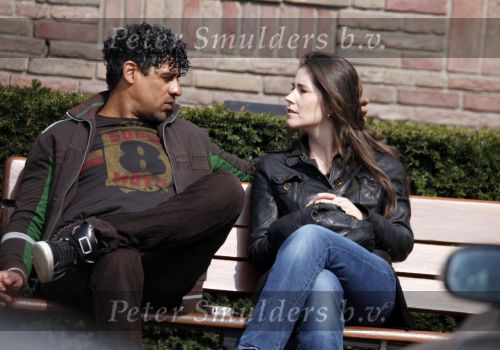 Amsterdam 13 april 2009
Frank Rijkaard met zijn nieuwe vriendin Stephanie Fransen. Ze vertrekken bij zijn nieuwe huis en gaan lunchen bij het Hilton hotel.
Peter Smulders bv