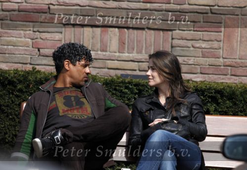 Amsterdam 13 april 2009
Frank Rijkaard met zijn nieuwe vriendin Stephanie Fransen. Ze vertrekken bij zijn nieuwe huis en gaan lunchen bij het Hilton hotel.
Peter Smulders bv