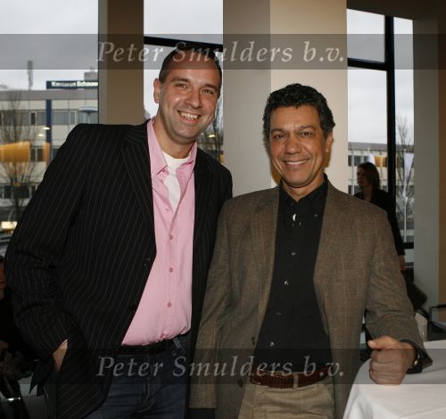 Tilburg, 20 Januari 2008
Premiere Fame in stadsschouwburg van Tilburg
Frank Sanders met Paul v Ewijk