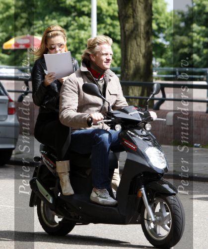Amsterdam 18 mei 2008
Leco v Zadelhoff viert zijn 40e verjaardag met zijn vrienden in het hilton en ze maken een scooter rally door Amsterdam. 
Froukje de Both