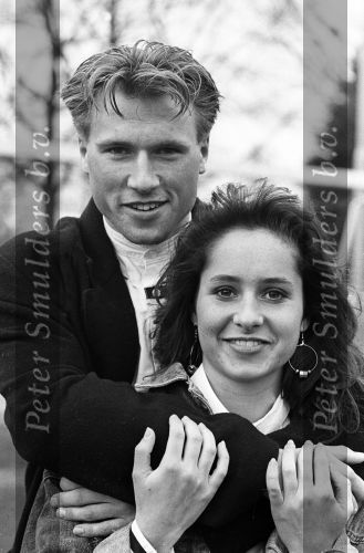 3 April 1989 Geert Brusselers met zijn vrouw Helen Gisbers