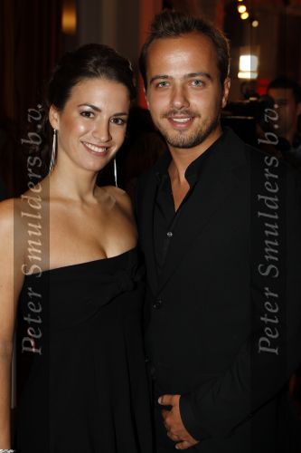 Amsterdam 17 september 2007
Modeshow Percy in de duif. Geert Hoes met zijn vriendin Manuela