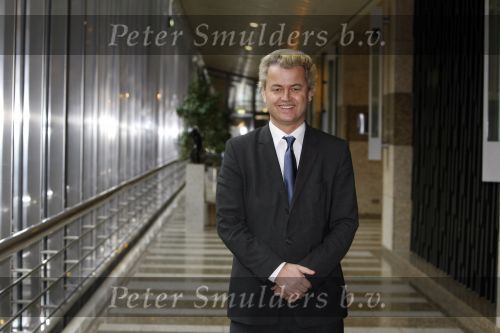 Den Haag 23 januari 2009 
Karel Hille interviewt Geert Wilders in de tweede kamer.
Peter Smulders bv