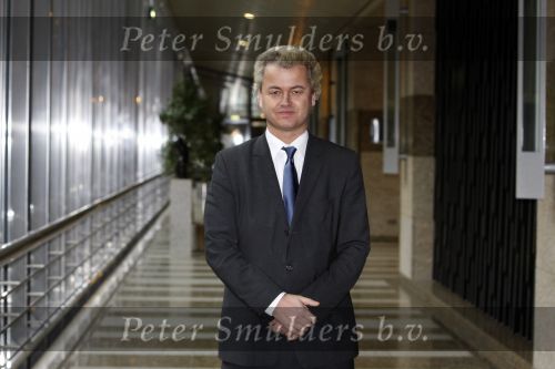 Den Haag 23 januari 2009 
Karel Hille interviewt Geert Wilders in de tweede kamer.
Peter Smulders bv