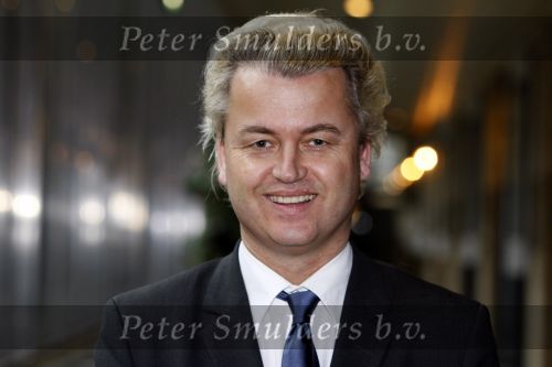 Den Haag 23 januari 2009 
Karel Hille interviewt Geert Wilders in de tweede kamer.
Peter Smulders bv
