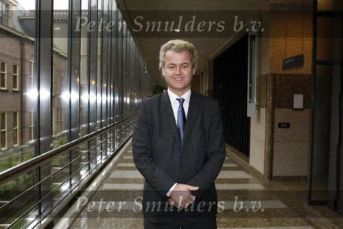 Den Haag 23 januari 2009 
Karel Hille interviewt Geert Wilders in de tweede kamer.
Peter Smulders bv