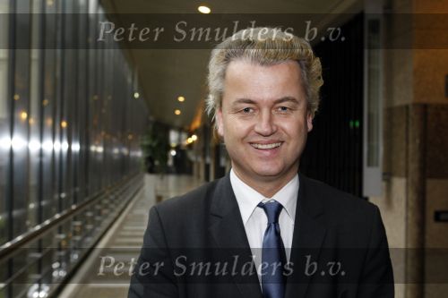 Den Haag 23 januari 2009 
Karel Hille interviewt Geert Wilders in de tweede kamer.
Peter Smulders bv