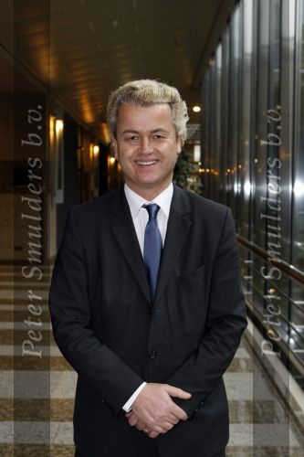 Den Haag 23 januari 2009 
Karel Hille interviewt Geert Wilders in de tweede kamer.
Peter Smulders bv