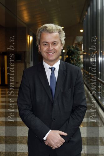 Den Haag 23 januari 2009 
Karel Hille interviewt Geert Wilders in de tweede kamer.
Peter Smulders bv