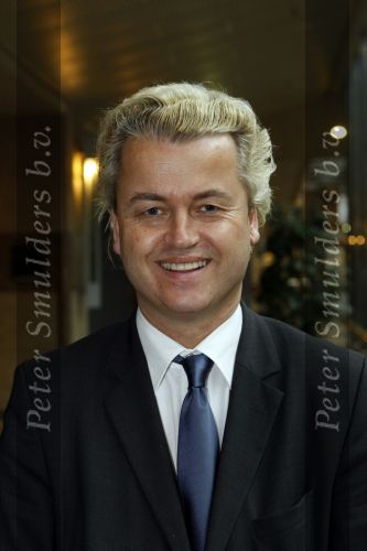 Den Haag 23 januari 2009 
Karel Hille interviewt Geert Wilders in de tweede kamer.
Peter Smulders bv