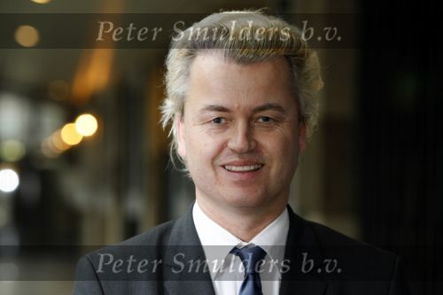 Den Haag 23 januari 2009 
Karel Hille interviewt Geert Wilders in de tweede kamer.
Peter Smulders bv