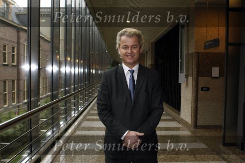 Den Haag 23 januari 2009 
Karel Hille interviewt Geert Wilders in de tweede kamer.
Peter Smulders bv