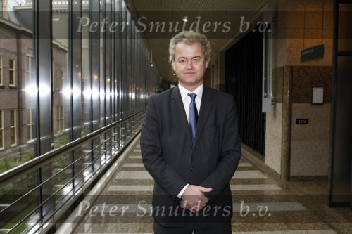 Den Haag 23 januari 2009 
Karel Hille interviewt Geert Wilders in de tweede kamer.
Peter Smulders bv