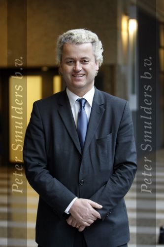 Den Haag 23 januari 2009 
Karel Hille interviewt Geert Wilders in de tweede kamer.
Peter Smulders bv