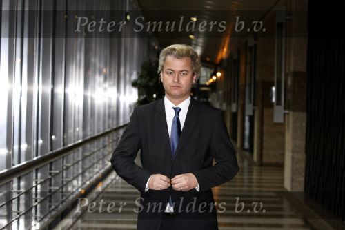 Den Haag 23 januari 2009 
Karel Hille interviewt Geert Wilders in de tweede kamer.
Peter Smulders bv
