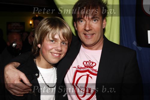 Uitgeest 16 januari 2008
Gerard Joling  bij nieuwjaarsreceptie in bob s saloon. Gerard met Andre Hazes jr