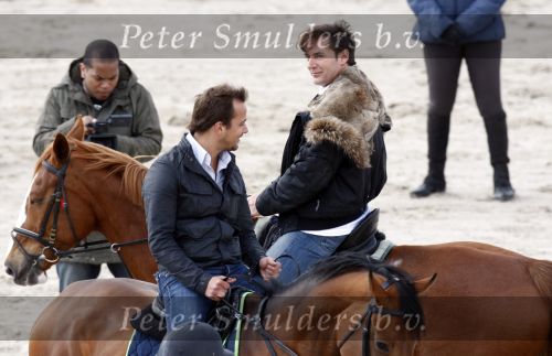 Schagen 17 april 2008
Opnames videoclip Gerard Joling met paarden op het strand. Geert Hoes en Wino Ontzigt zijn ook aanwezig.
Peter Smulders bv