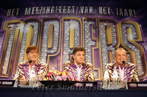 Amsterdam 30 september 2008
Persconferentie van de toppers Rene Froger Gordon en Gerard Joling ivm hun deelname aan het songfestival in het amstel hotel. toppers op jet ski\'s
Peter Smulders bv
