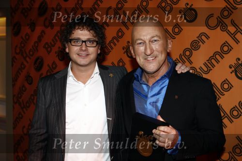 Hilversum 5 maart 2009
Uitreiking Gouden Harpen Buma 2009 in studio 21. 
Winnaar Gerard v d Maasakker en Guus Meeuwis