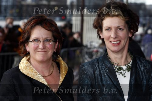 Amsterdam 1 februari 2008
Feest koningin Beatrix en Prinses Margriet voor hun 70e en 65e verjaardag in Carre.
Gerda Verburg met vriendin