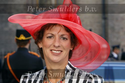 Den Haag 19 september 2007
Prinsjesdag op het binnenhof met de ministers en staatssecretaressen met hoedjes Gerda Verburg