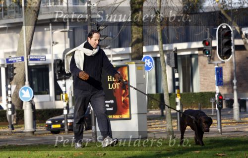 Amsterdam 17 november 2007
Advocaat Gert Jan Knoops aan het hardlopen met zijn hond.
