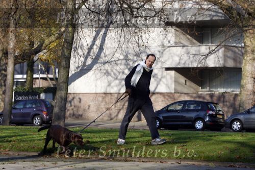 Amsterdam 17 november 2007
Advocaat Gert Jan Knoops aan het hardlopen met zijn hond.